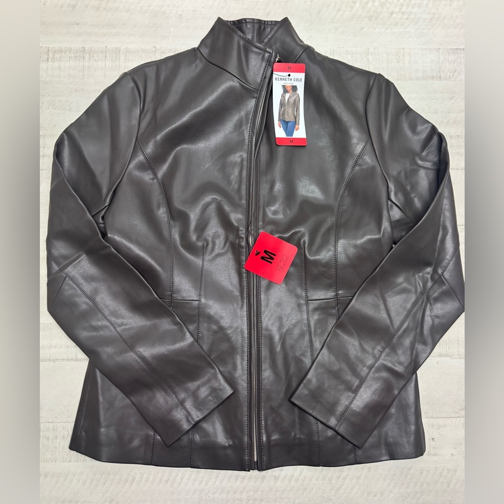 Kenneth cole  NWT Faux leather Jacket